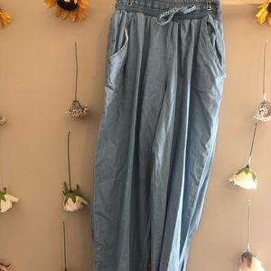 Cotton stretch jean joggers